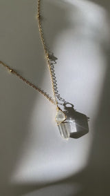 CLEAR QUARTZ CRYSTAL NECKLACE