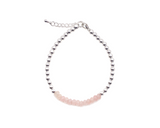 4MM CLASSIC BEAD BRACELET WITH ROSE QUARTZ
