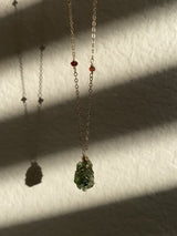 MOLDAVITE CRYSTAL NECKLACE