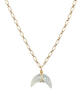 AQUAMARINE MOON NECKLACE