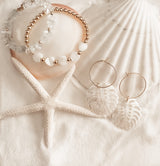 MOTHER OF PEARL HEART BRACELET