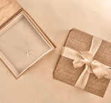 BURLAP GIFT BOX