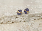 TANZANITE WRAP STUDS