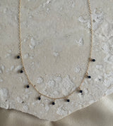 BLACK ONYX DROP NECKLACE