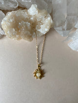 SUNBURST MOONSTONE NECKLACE
