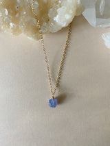 RAW TANZANITE NECKLACE