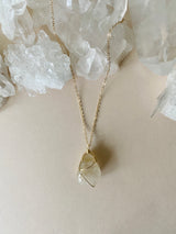 RUTILE QUARTZ CRYSTAL NECKLACE