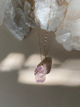RAW PINK AMETHYST NECKLACE