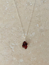 RAW GARNET NECKLACE