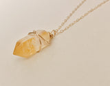 CITRINE CRYSTAL NECKLACE