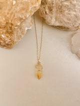 CITRINE CRYSTAL NECKLACE