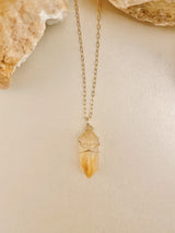 CITRINE CRYSTAL NECKLACE