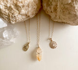 CITRINE CRYSTAL NECKLACE