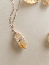 CITRINE CRYSTAL NECKLACE