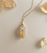CITRINE CRYSTAL NECKLACE