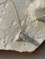 MOONSTONE CRYSTAL LUNA NECKLACE