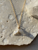 MOONSTONE CRYSTAL LUNA NECKLACE