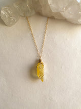 LEMON AURA CRYSTAL NECKLACE