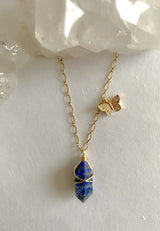 LAPIS LAZULI CRYSTAL NECKLACE