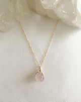 MORGANITE CRYSTAL NECKLACE
