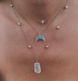 AQUAMARINE CRYSTAL NECKLACE