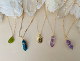 AMETHYST CRYSTAL POINT NECKLACE