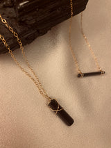 BABY BLACK TOURMALINE NECKLACE