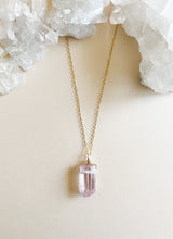 KUNZITE CRYSTAL NECKLACE