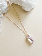 KUNZITE CRYSTAL NECKLACE