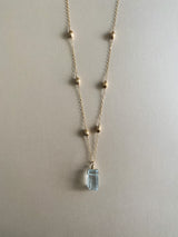 AQUAMARINE CRYSTAL NECKLACE