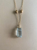 AQUAMARINE CRYSTAL NECKLACE