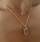 KUNZITE CRYSTAL NECKLACE