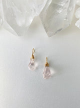 ROSE QUARTZ BRIOLETTE DROP