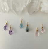 ROSE QUARTZ BRIOLETTE DROP