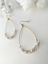 ENCHANTED LOVE TEARDROP HOOPS