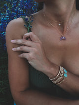 AMETHYST MOON NECKLACE