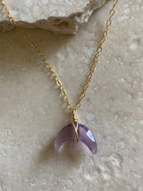 AMETHYST MOON NECKLACE