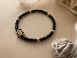 I AM DIVINELY PROTECTED BLACK ONYX BRACELET
