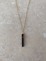 BABY BLACK TOURMALINE NECKLACE