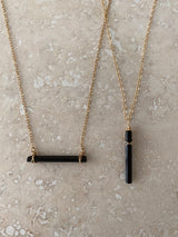 BABY BLACK TOURMALINE NECKLACE