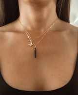 BABY BLACK TOURMALINE NECKLACE
