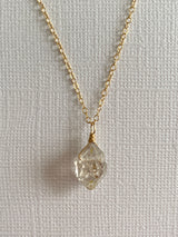 GOLDEN HERKIMER DIAMOND NECKLACE