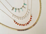 PAPROK TOURMALINE SPIKE NECKLACE