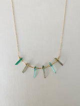 PAPROK TOURMALINE SPIKE NECKLACE