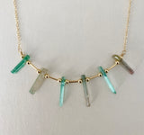 PAPROK TOURMALINE SPIKE NECKLACE