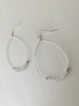 DIVINE MOONSTONE TEARDROP HOOPS
