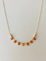 MINI GOLDEN GLOW SUNSTONE NECKLACE