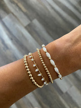 MOTHER OF PEARL SEED BRACELET