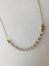 RAINBOW MOONSTONE RONDELLE NECKLACE