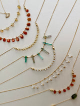 RAINBOW MOONSTONE RONDELLE NECKLACE